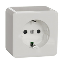 Vägguttag 1-vägs Jordat Exxact Schneider Electric